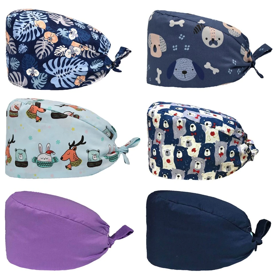 Unisex justerbar Doctor Nurses Cap Medical Scrubs Uniform Hats